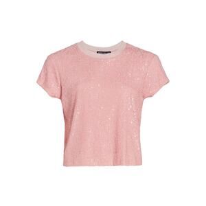 Generation Love 'Kai' Pink Sequined T-Shirt Size XS